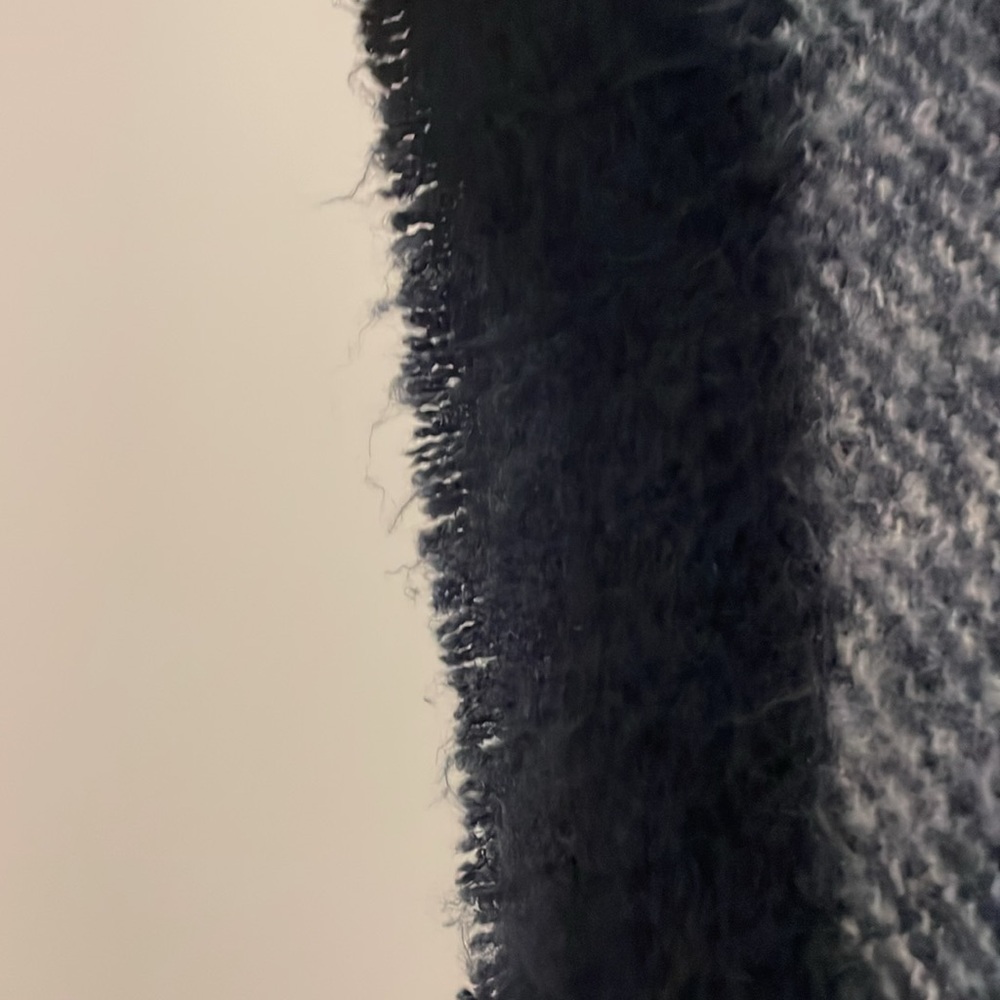 Aerie Open Front Cozy Plaid Pancho Blanket - Picture 5 of 5